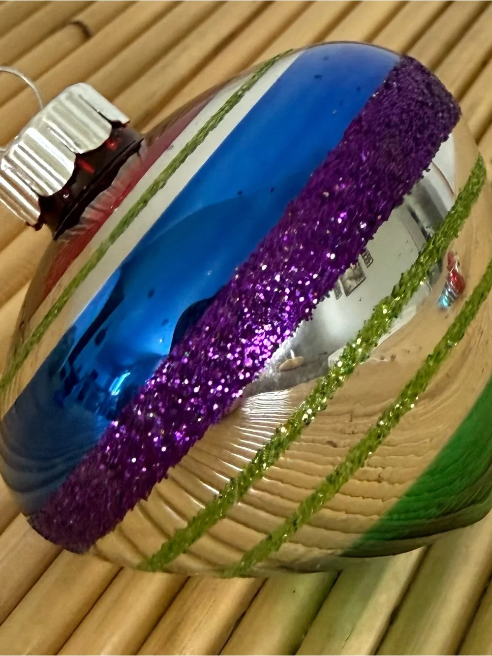 Lot of 4 - Christopher Radko SHINY BRITE Collection Christmas Ornaments